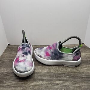 Oofos Women's Oomg Eezee Slip On Shoes Size 5 Tie Dye Pink